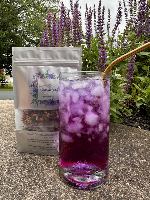 Iced Tea - Amethyst Quencher Herbal - Four 1 quart bags